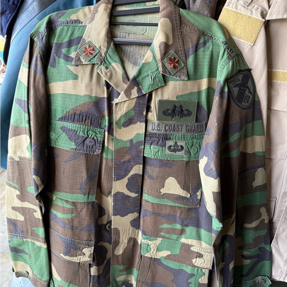 USCG Lt. Colonel Port Security Unit 305 Military Shirt
